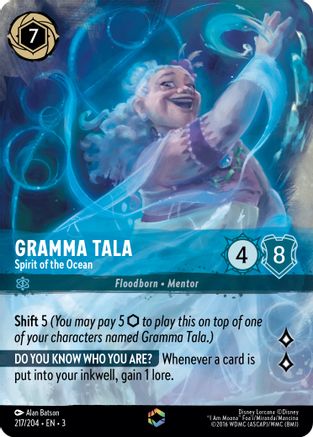 Gramma Tala - Spirit of the Ocean (Alternate Art) (217/204) [Into the Inklands]